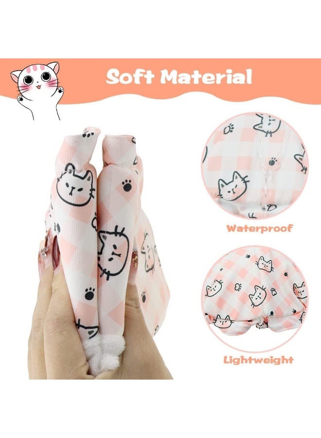 Small Cat Cone Collar Anti-lick Kitten Cone Soft Pet Recovery Collar with Adjustable Neck Elizabeth Cat Neck Collar After Surgery Healing Protective Collar for Cat Puppy Dog Rabbit - Pink - Image 4